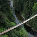 Самый длинный в мире висячий мост капилано, канада